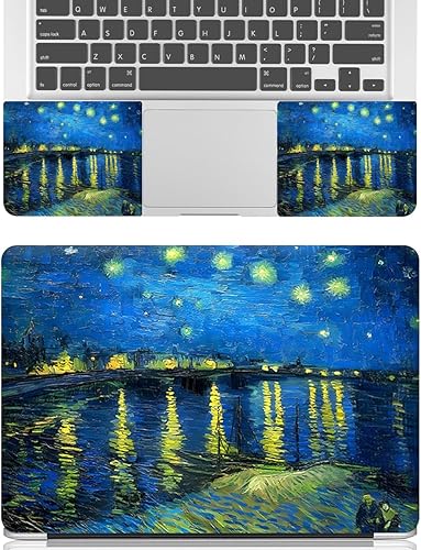 Miniatura 54 de Adhesivo para laptop de 12.1-15.6 pulgadas, calcomanía reutilizable universal de vinilo para laptop, protector de arte impermeable en color panal