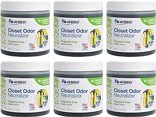 airBOSS Closet Odor Neutralizing Gel 17 Ounce(Case of 6), Odor Eliminator for Storage Closets and Small Spaces, Fights Mildew and Odors