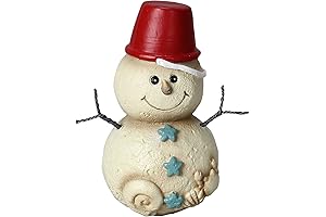 Young's Inc. Coastal Christmas Beach Snowman Figurine