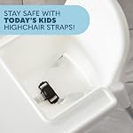 Aujourd'hui Kids Remplacement des fraises de chaise haute pour IKEA Chaise haute Antilop - Lourds 3 Ceinture de siège Harness point, réglable & Polyester durable, doux & Confortable sur la peau de bébé, facile à utiliser - gris