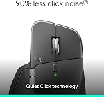 Logitech MX Master 4 for Business, Wireless Mouse with Quiet Clicks, 8K DPI, MagSpeed Scrolling, Logi Bolt Receiver, Bluetooth, Actions Ring, Haptics, USB-C Charging – Graphite