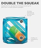 Vista 3 de Outward Hound Puzzle Cube - Juguete interactivo para perros con sonido chirriante