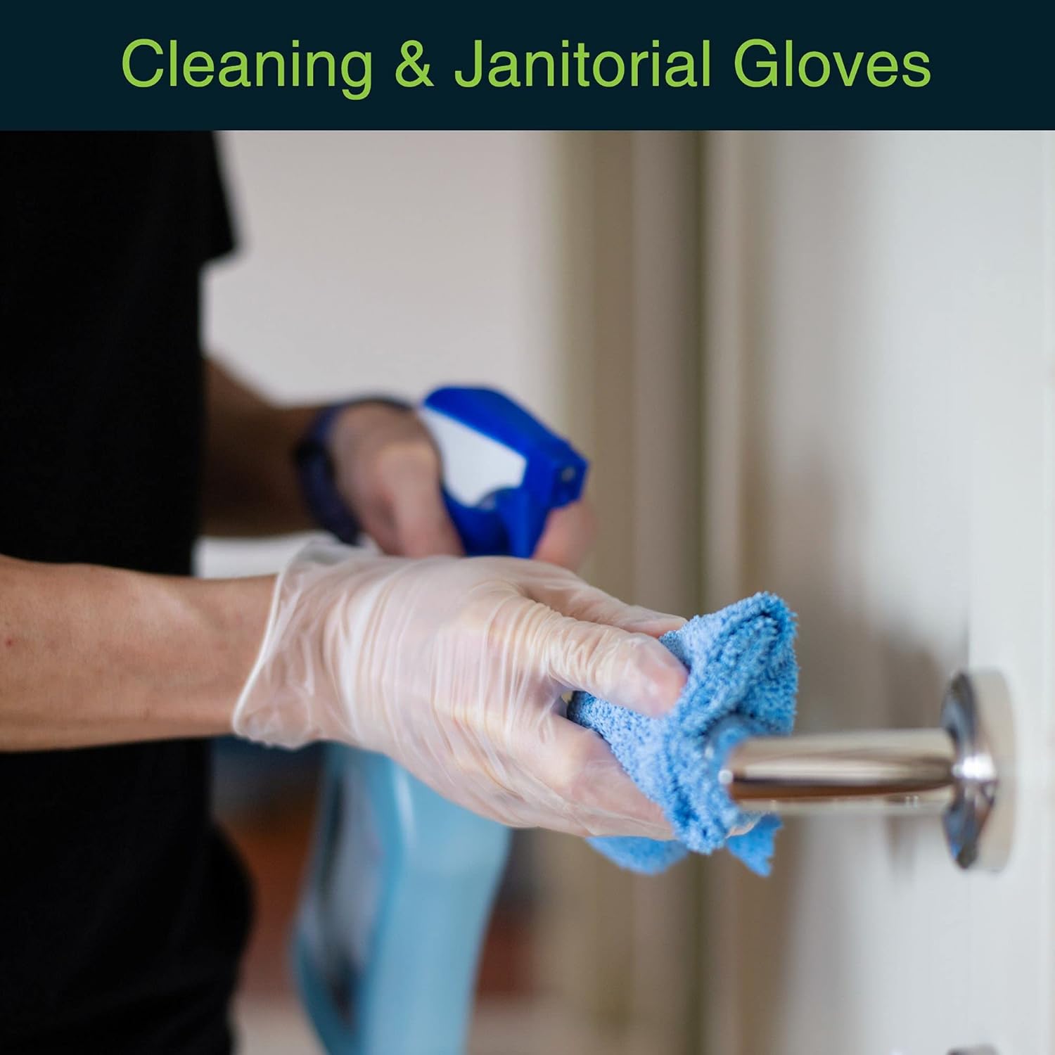 Clear Vinyl Disposable Gloves Small 50 Pack - Latex Free, Powder Free Medical Exam Gloves - Surgical, Home, Cleaning, and Food Gloves - 3 Mil Thickness : Industrial & Scientific
