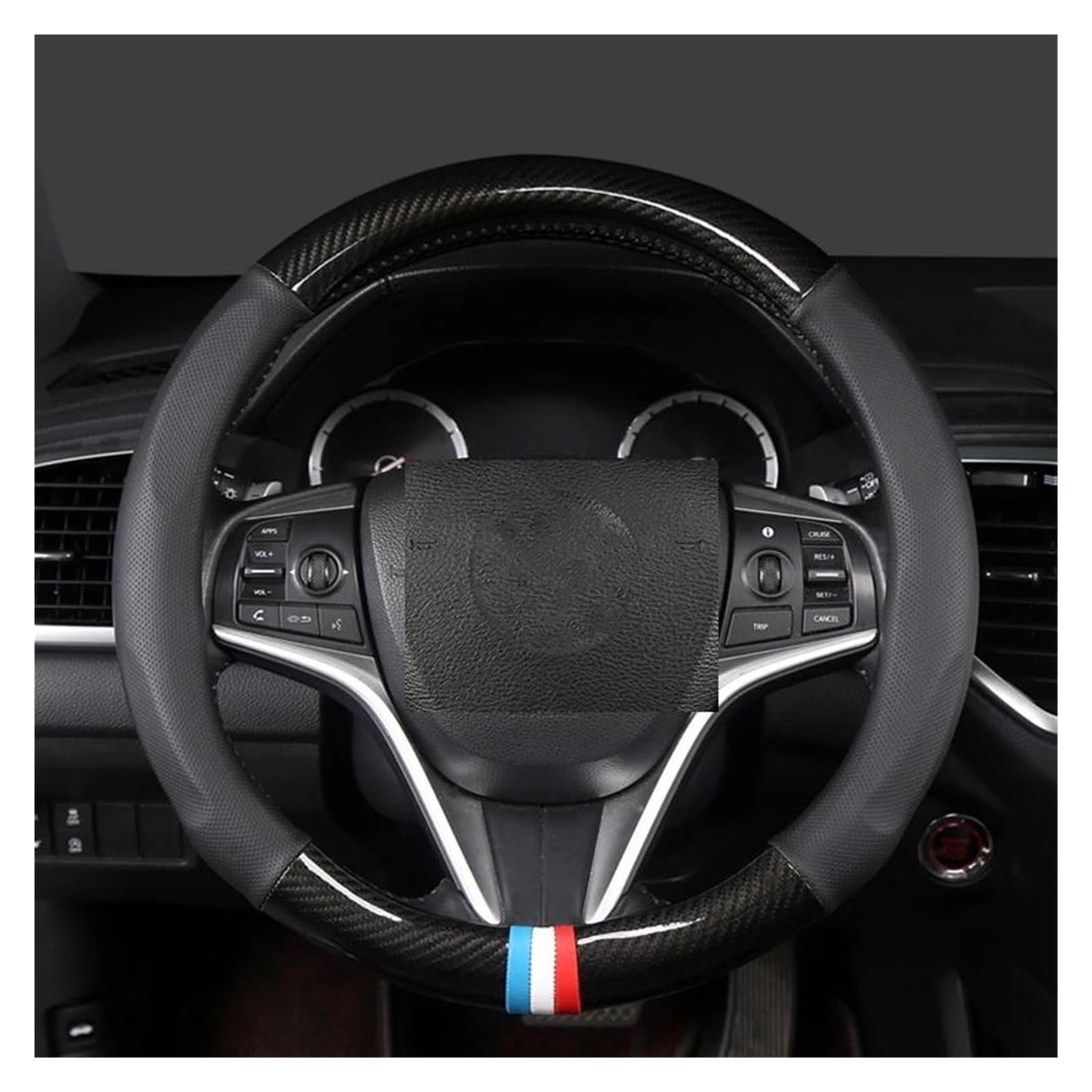 Pokrowiec na kierownicę samochodu 38 cm 15 skórzany do BMW 1 2 3 4 5 6 7 Z Series E46 E90 E87 F20 F22 F45 F30 G20 E60 F10 G30 F01 G11 E89 osłona koła 2 (6 )