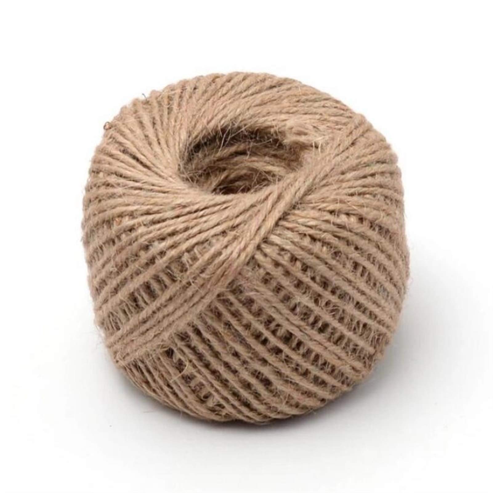 Bclla Zkenshan-Natural Jute Twine 100m/Roll Natural Hemp Rope DIY Crafts Label Hang Rope Wedding Party Woven Twine Jute String, Natural Jute Fiber