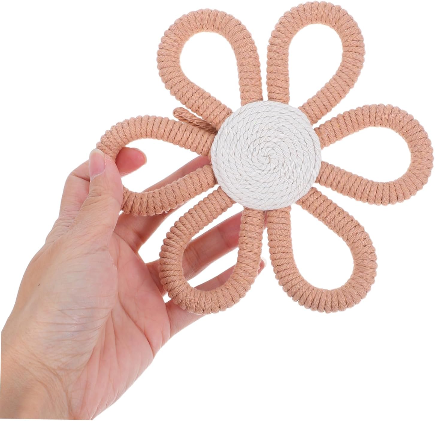MAGICLULU 6pcs Woven Flower Wall Hanging Decor for Nursery Boho Floral Ornaments for Room Friendly Design Easy Installation for Celebrations