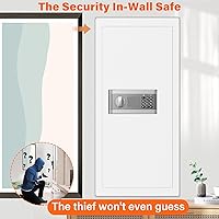 Vista 3 de 31.5" Tall Fireproof Wall Safes Between the Studs 16" Centers, Hidden Wall Safe with 3 Removable Shelf & Silent Mode, Heavy Duty Wall Mount Safe for