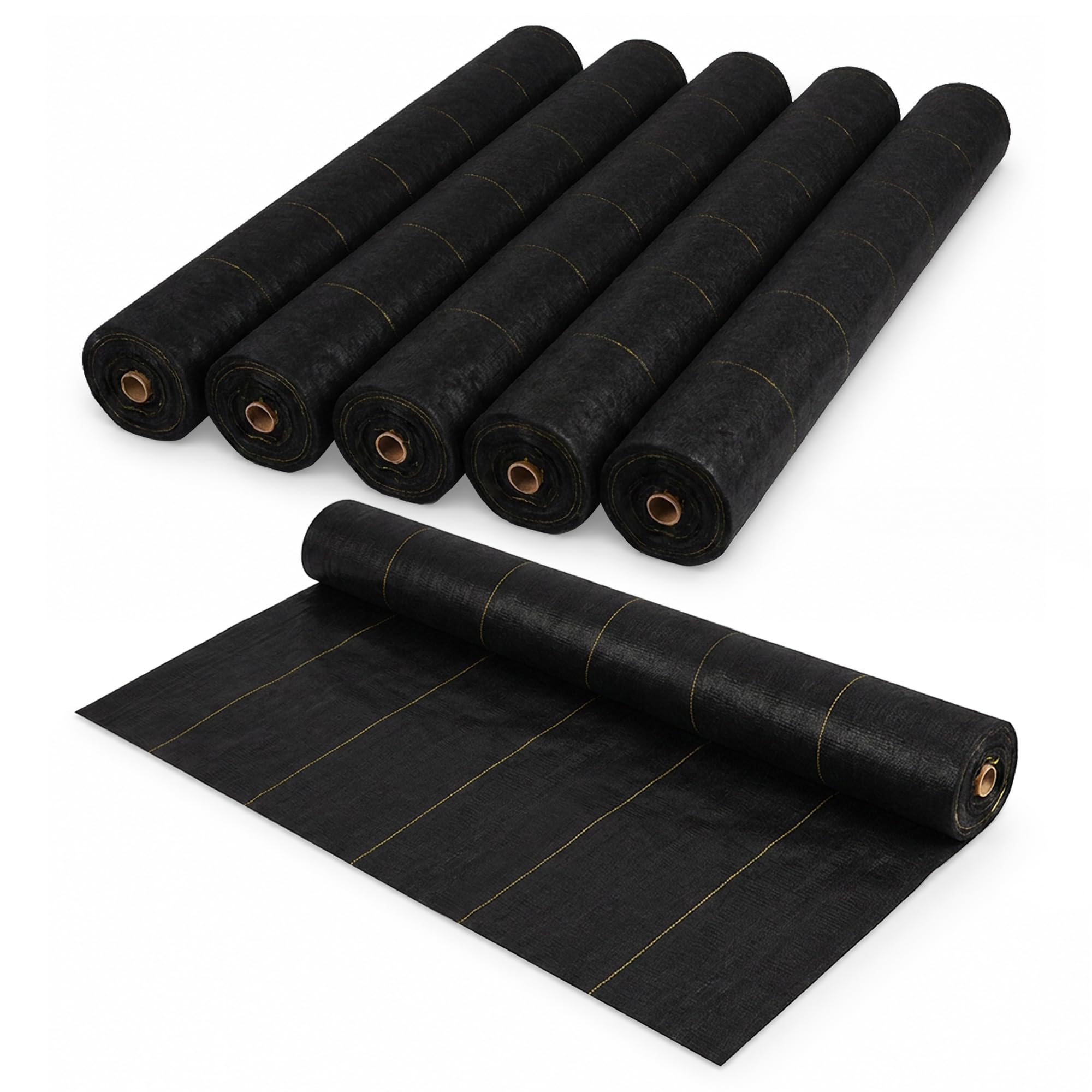 Dewitt Pro-5 Weed Barrier Fabric 5 oz, 6 x 250 Feet, 6-Pack – Heavy-Duty