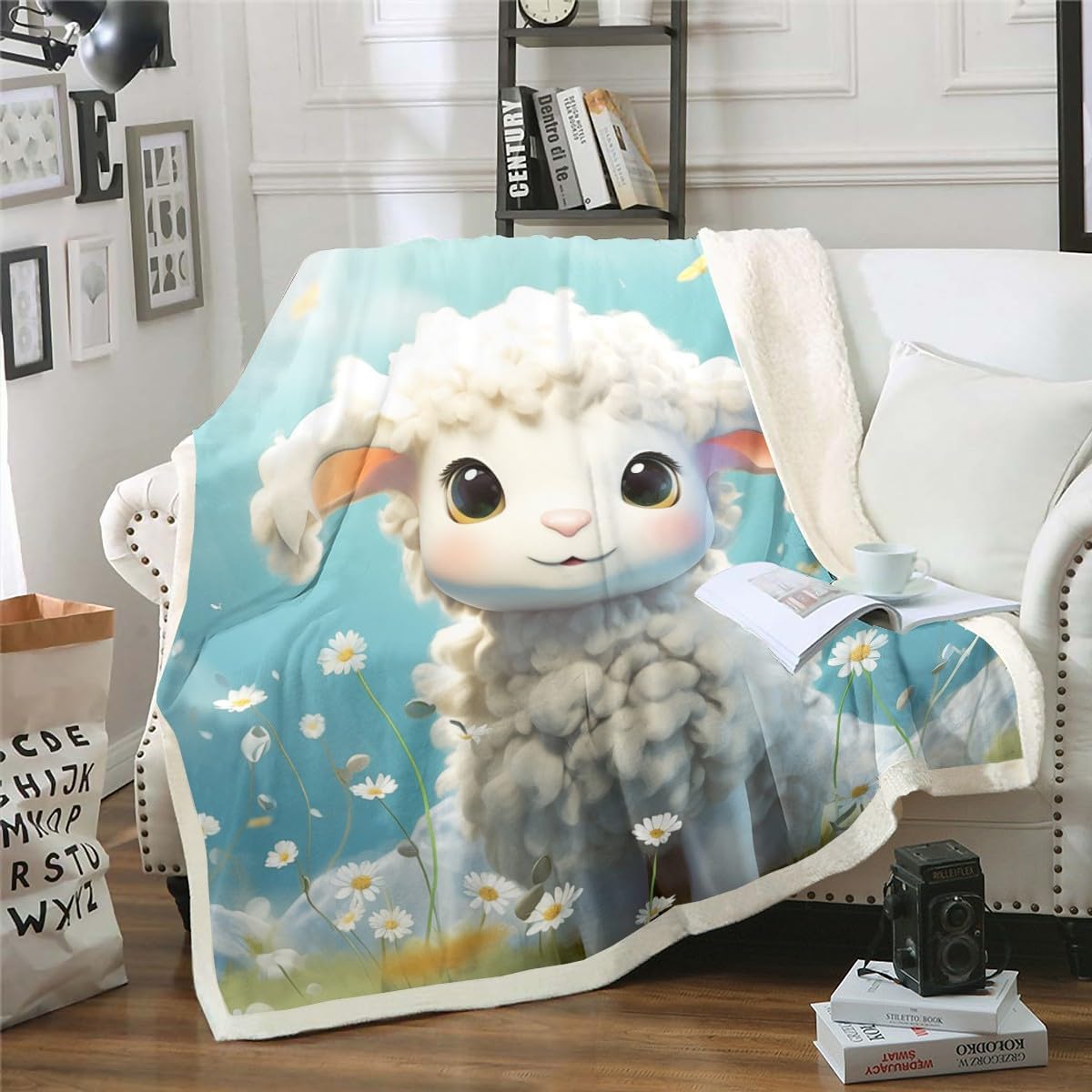 Erosebridal Galloping Horse Throw Blanket for Kids Boys Girls Horse Racing Fleece Blanket Twin Black Horse Animal Sherpa Blanket Rustic Farm Wildlife Blanket Horse Themed Bedroom Decor