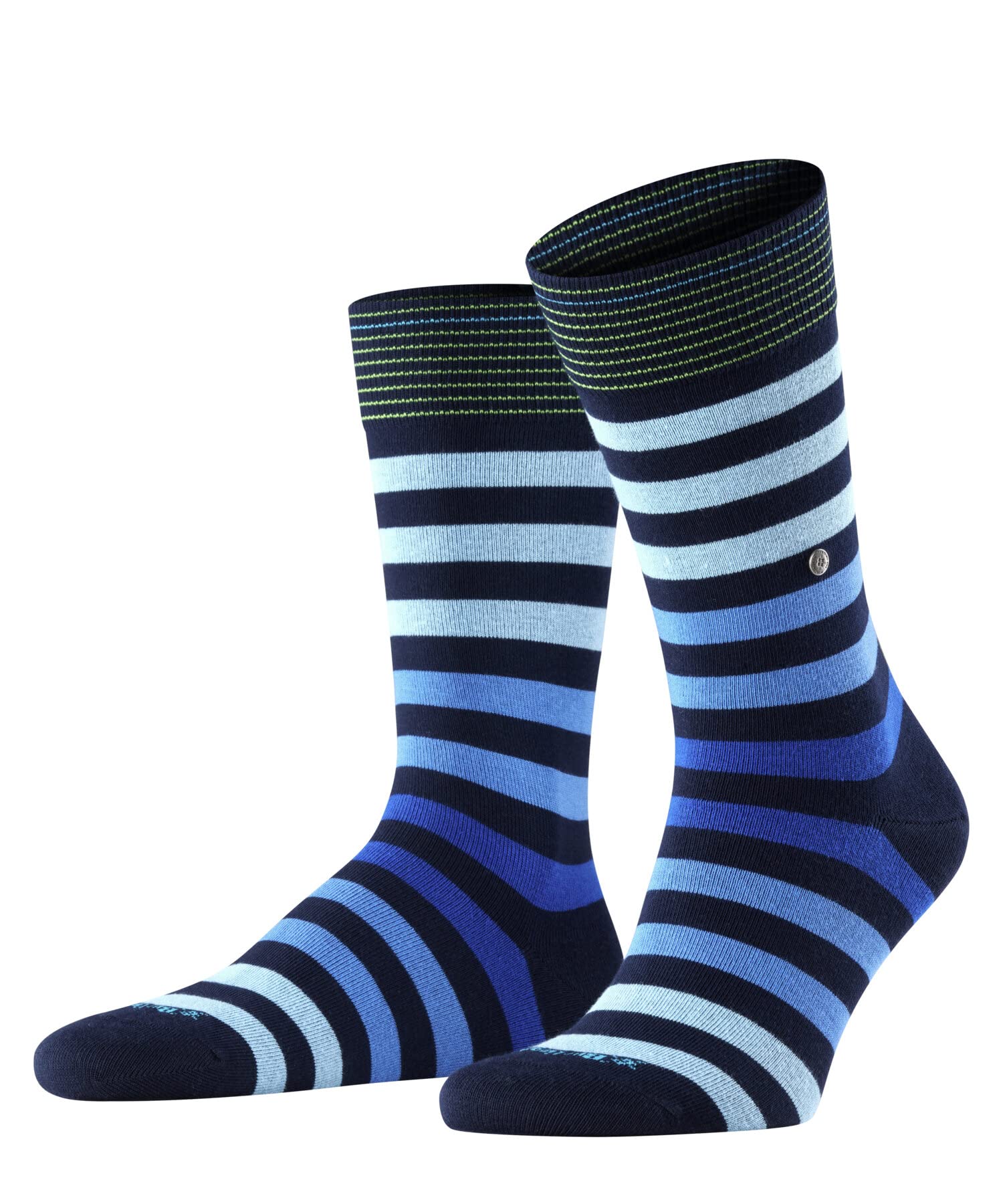 Burlington Men's Blue (Marine 6121) Blackpool Socks, Cotton, 6.5-11 (1 Pair)