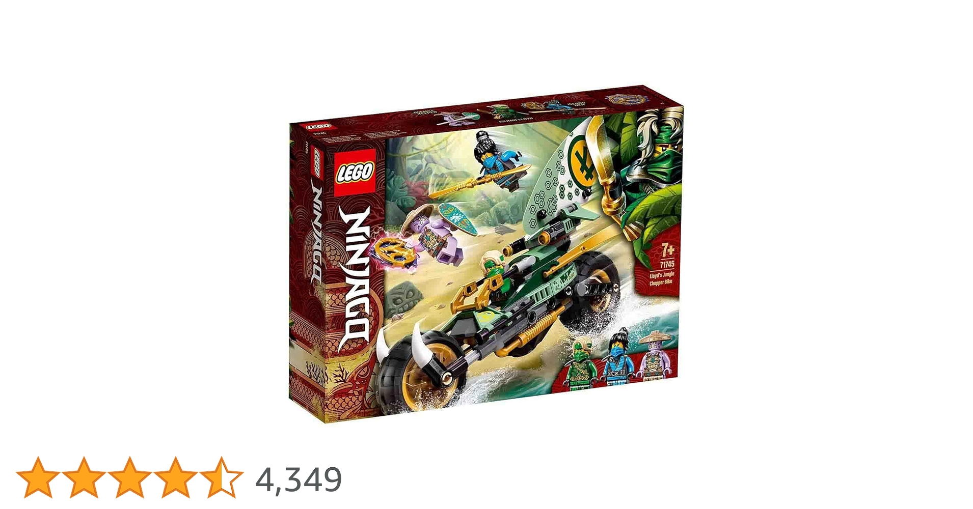 3DS豪華セット LEGO NINJAGO Lloyd's Jungle Chopper Bike 71745