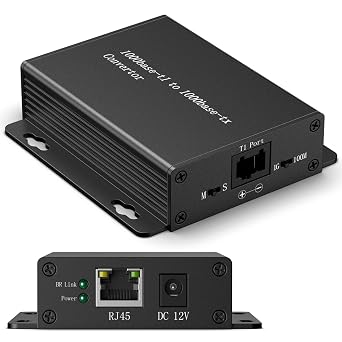 1000BASE Ethernet Media Converter Device, Automotive-Grade, 2-Wire Ethernet BroadR-Reach1000BASE-T1 to Fast Ethernet 1000BASE-TX Automotive IEEE 1000BASE-T1 Compliant with 100Mbit/s Transmit