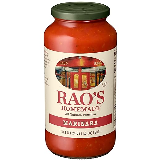 Rao's Homemade Marinara Sauce, 24 oz, All Purpose Tomato Sauce, Pasta Sauce, Carb Conscious, Keto Friendly, All Natural, Premium Quality, With Italian Tomatoes & Olive Oil