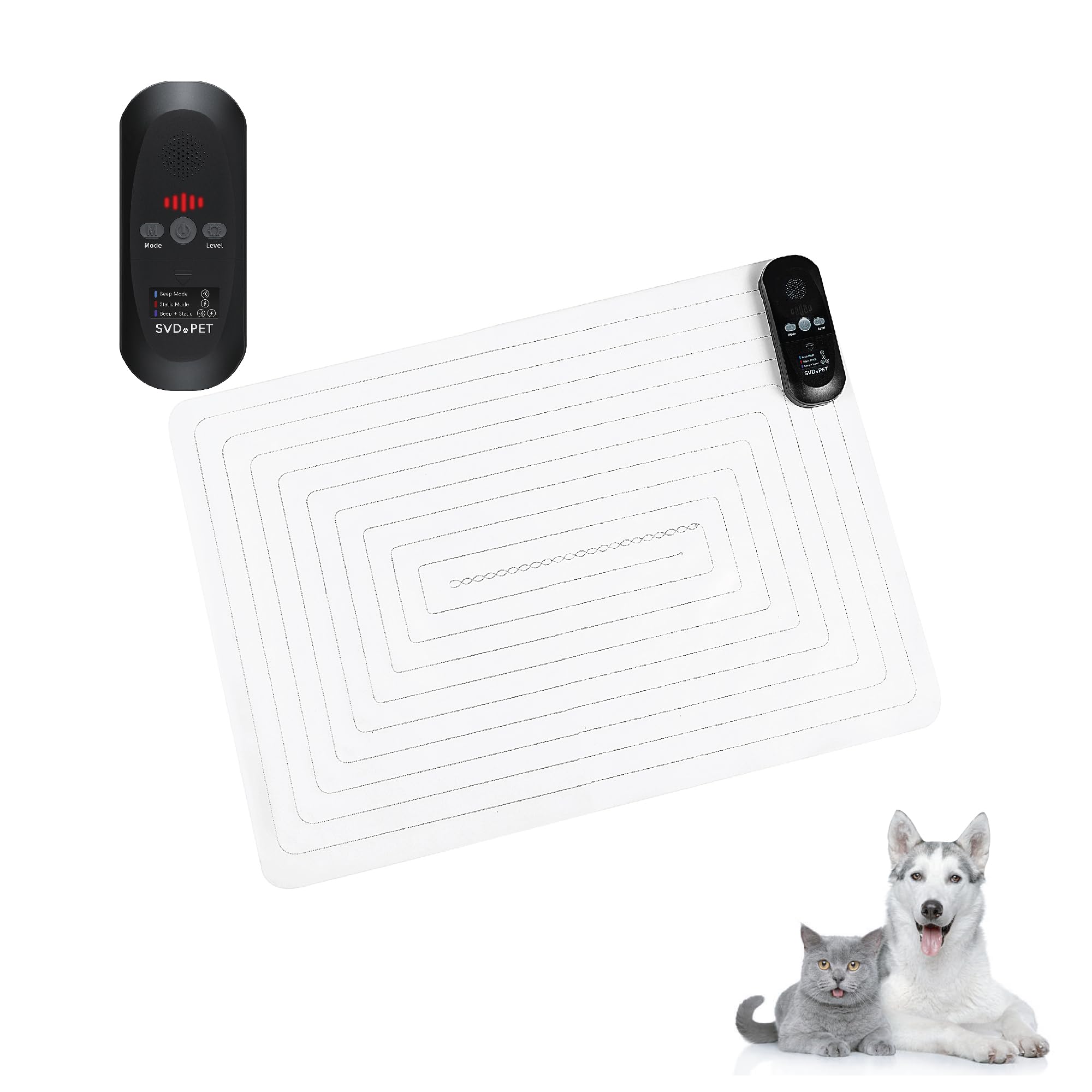 SVD.PET Pet Training Mat with Tester, 22" X 16", Pet Shock Pad, Dogs & Cats Electronic Repellent mat for Indoor, 3 Training Modes, 5 Levels, Pet Safe