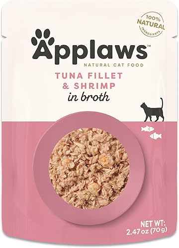 Miniatura 8 de Applaws Alimento húmedo natural para gatos en caldo, bolsas de comida húmeda para gatos de ingredientes limitados, sin aditivos, hecha con