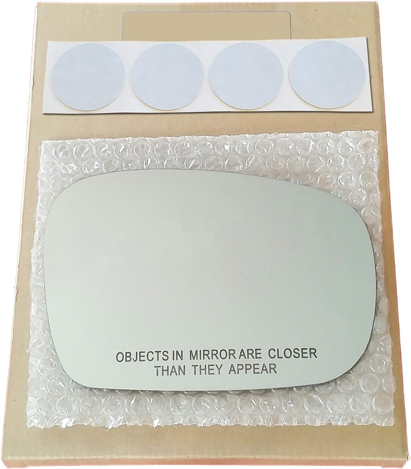 Mirror Glass Replacement + Adhesive Pads for 1998-2002 Subaru Forester Passenger Side - Power Mirror Only (1999 2000 2001 98 99 00 01 02)