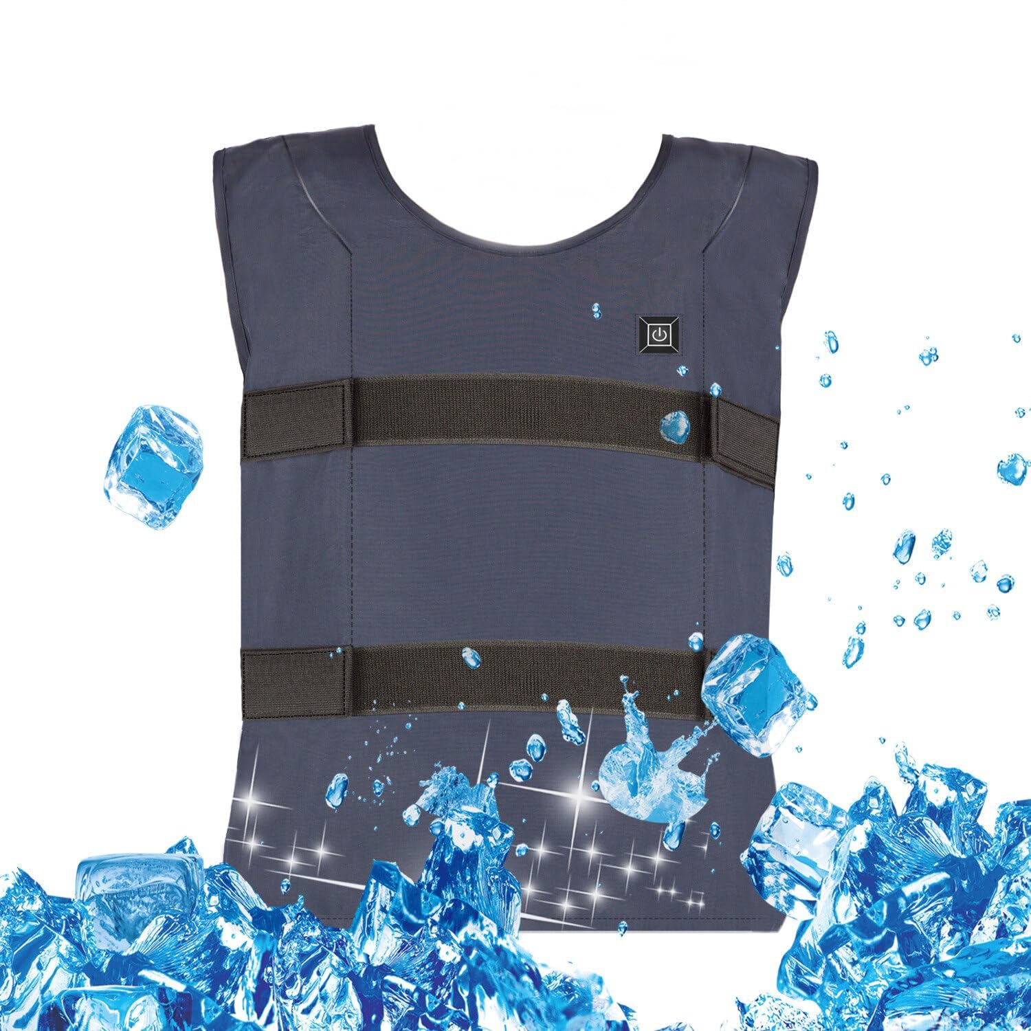 Large Size Ice Cooling Vest Cooling Vest for Men and Women Ice Vest for Women and Men Cooling Vests Body Cooling Vest Adjustable Size 2XL Summer Cooling Vests, To Keep You Cool During Hot Summer Days