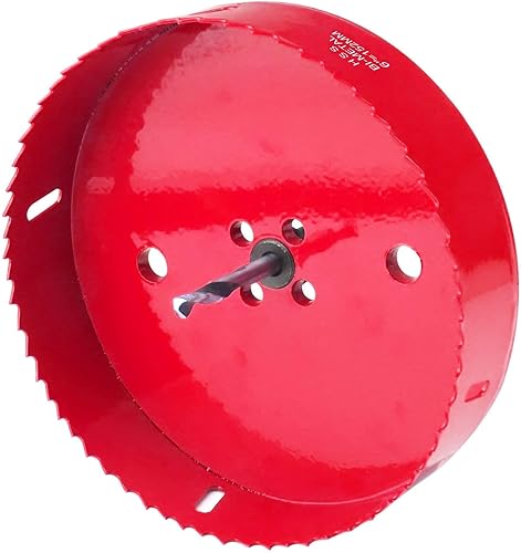 Miniatura 6 de Sierra de agujero de 6 pulgadas para hacer tableros de cornhole de 5.984 in, cortador de perforación de agujero de maíz de alta resistencia