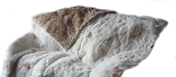 Peruvian Suri Alpaca Fur Blanket douple Sides, Bedspread 160 x 200 cm Throw