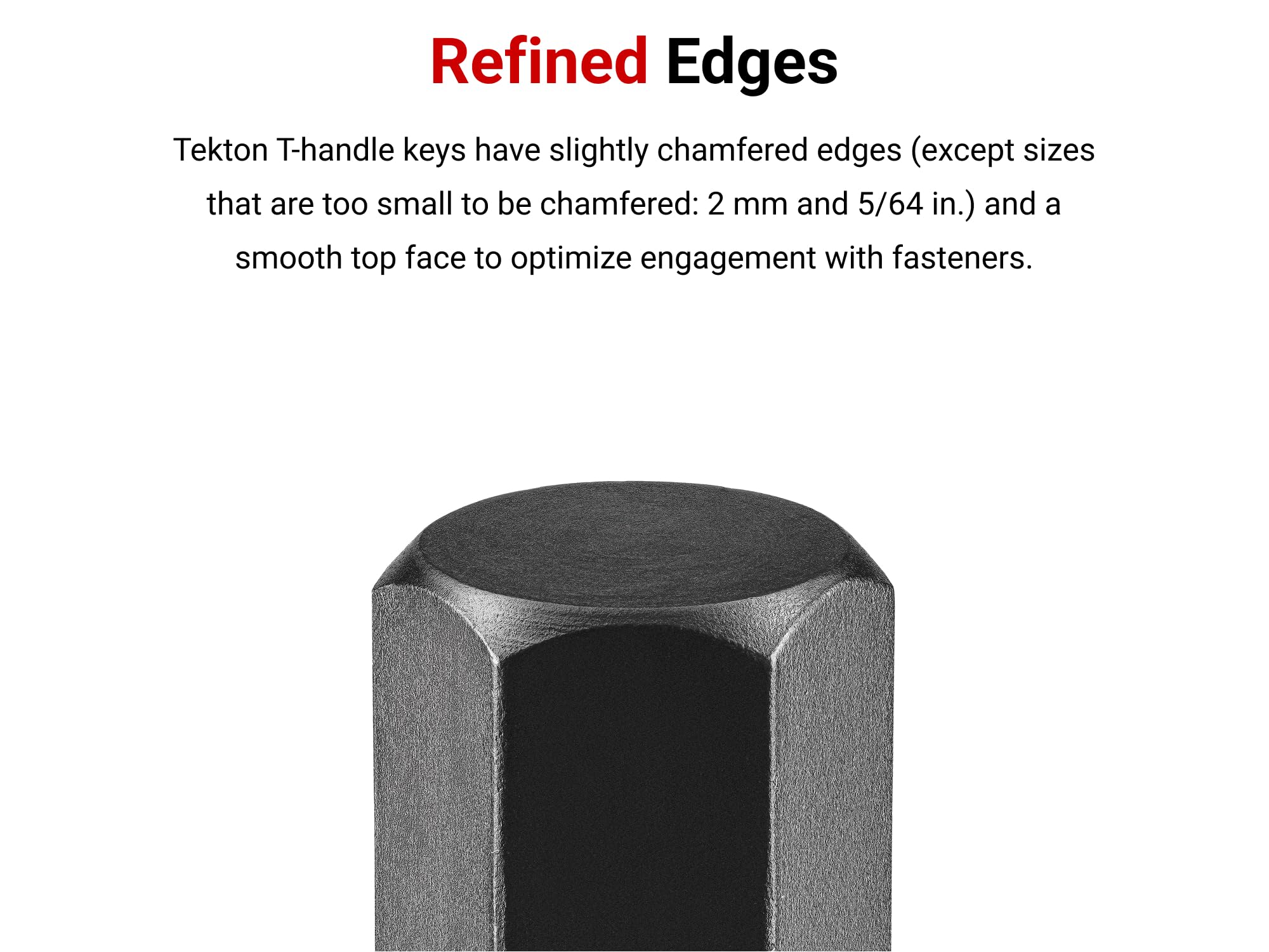 TEKTON Juego de llaves hexagonales con mango en T con extremo de bola, 21 piezas (5/64-3/8 pulgadas, 2-10 mm) | KTX90301