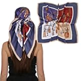 EXTREE Luxury Satin Head Scarf 35x35 - Silk-like Wrap for Women, Versatile Shawl/Sun Cover/Wrapping, Premium Gift for Her