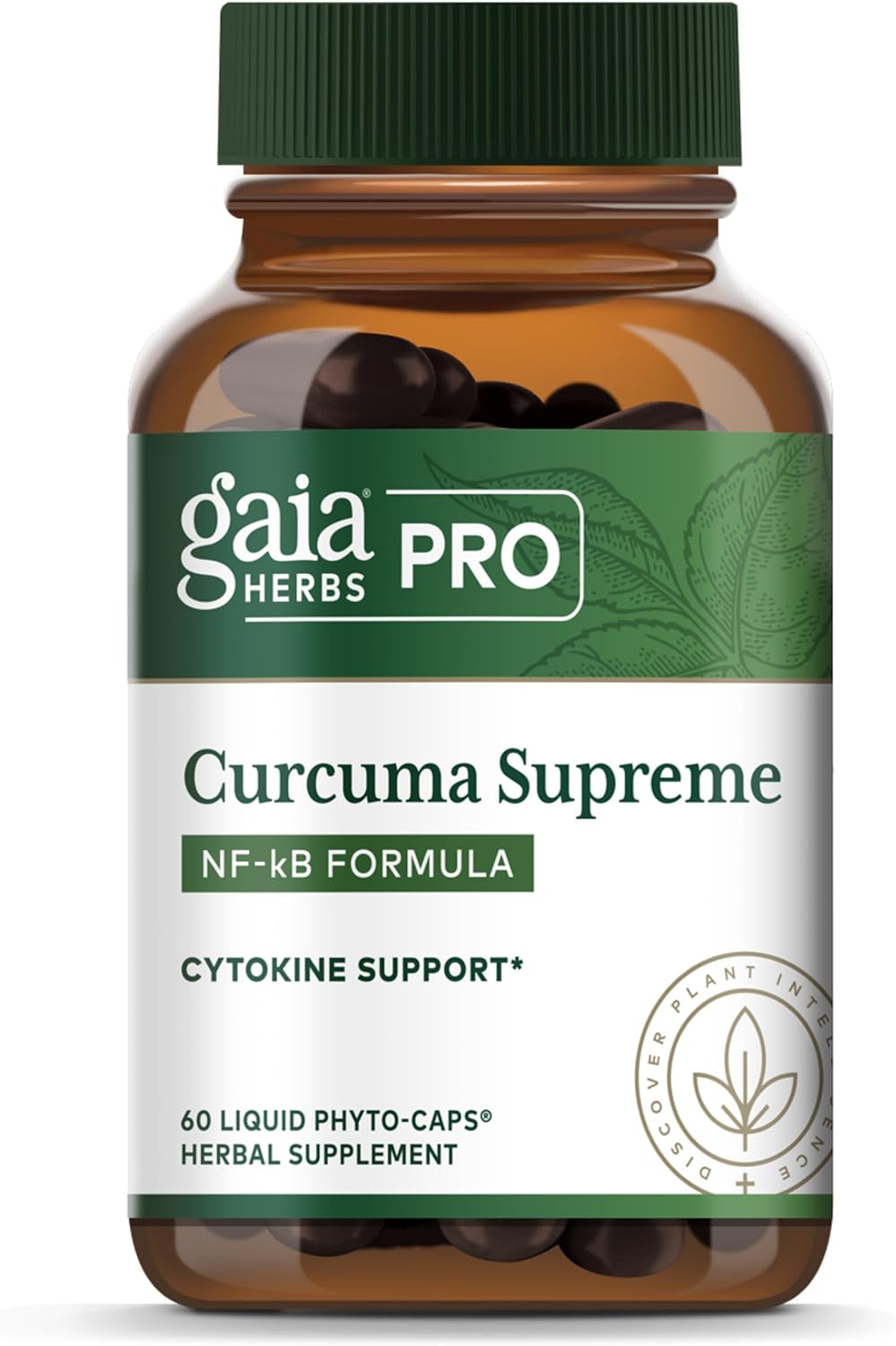 GAIA HERBS PRO Curcuma Supreme - Immune Health Support Supplement - Curcuma Supplement with Black Pepper Fruit Extract & Turmeric Root Extract - 120 Liquid Phyto-Caps (120 Servings)