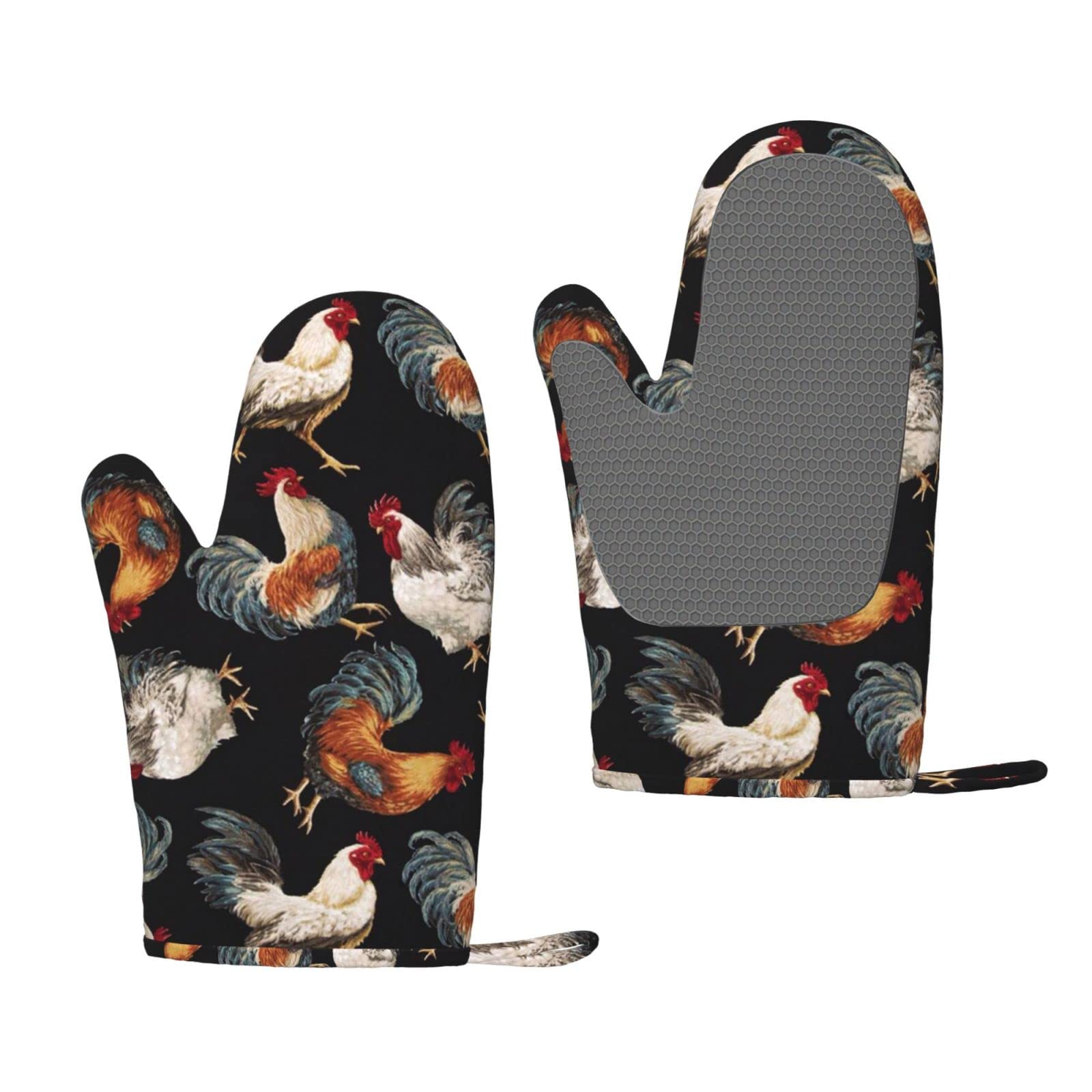 Gants de cuisine French Roosters silicone contre les brulures du four