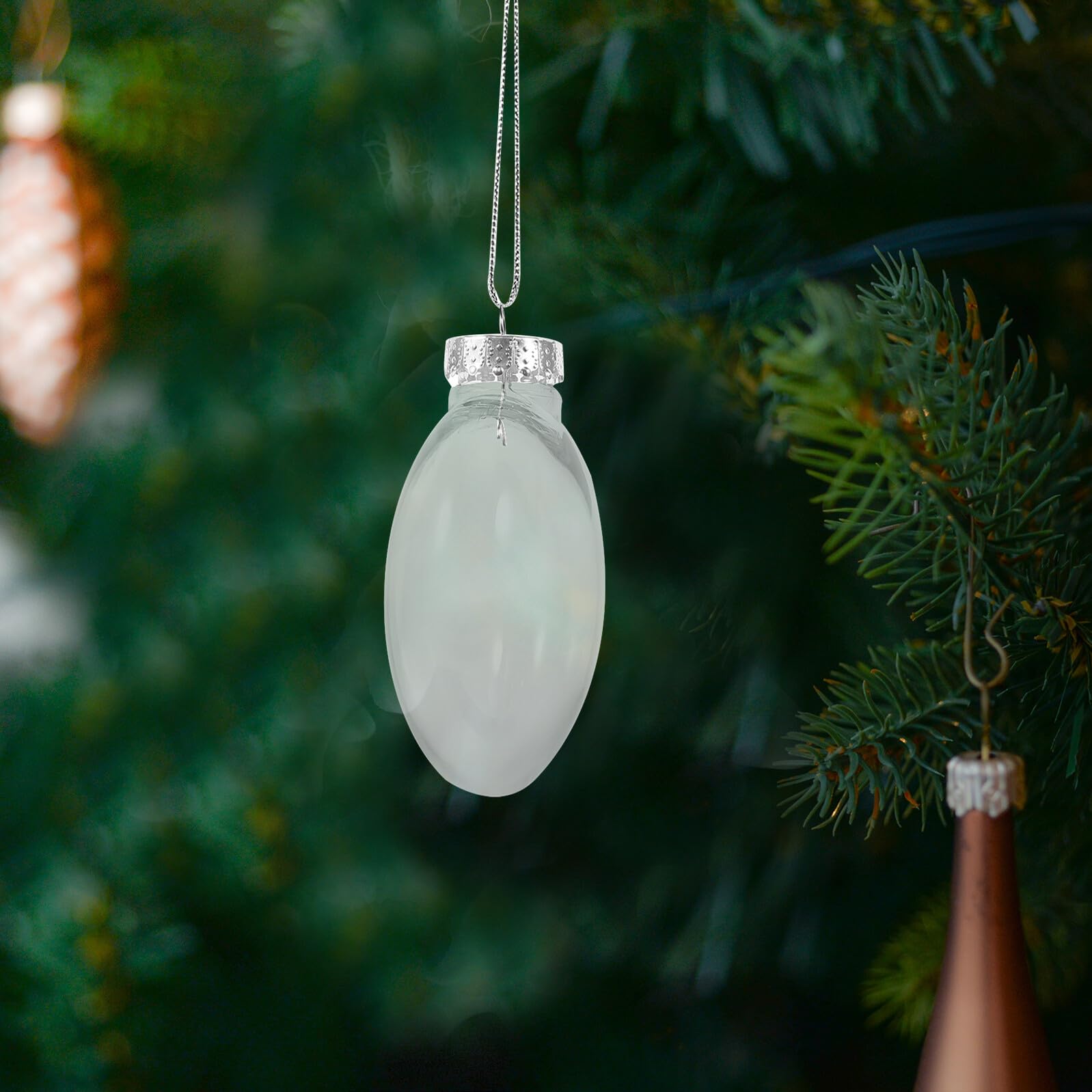IMIKEYA 30pezzi Palline Decorative Trasparenti Plastica Riempibili per Natale Artigianato e Decorazioni Fai da Te Infrangibili e Leggeri per Alberi di Natale e Feste