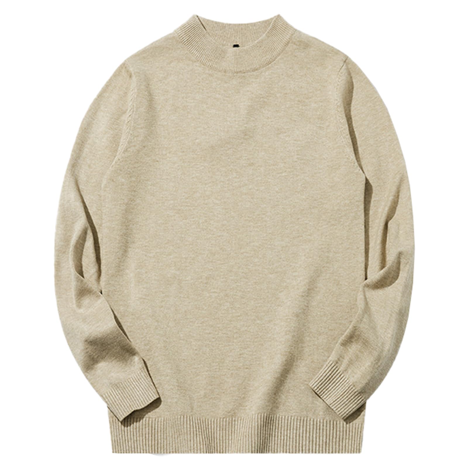 Pull à col roulé beige idéal pour vos sorties en ville