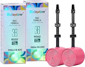Ridenow TPU Inner Tubes for 700C Road and Gravel Bikes, 2-Pack with Repair Kit