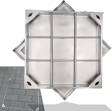 Invisible 201 Stainless Steel Manhole Cover and Frame 20x20 In