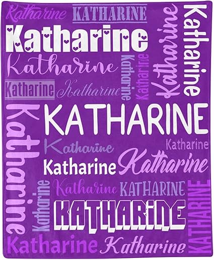 Personalized Blanket for Kids Adults Personalized Name Blanket Custom Blanket with Name Personalized Gifts for Christmas Birthday Valentines Day Mothers Fathers Day (Dark Purple, 40"x50")