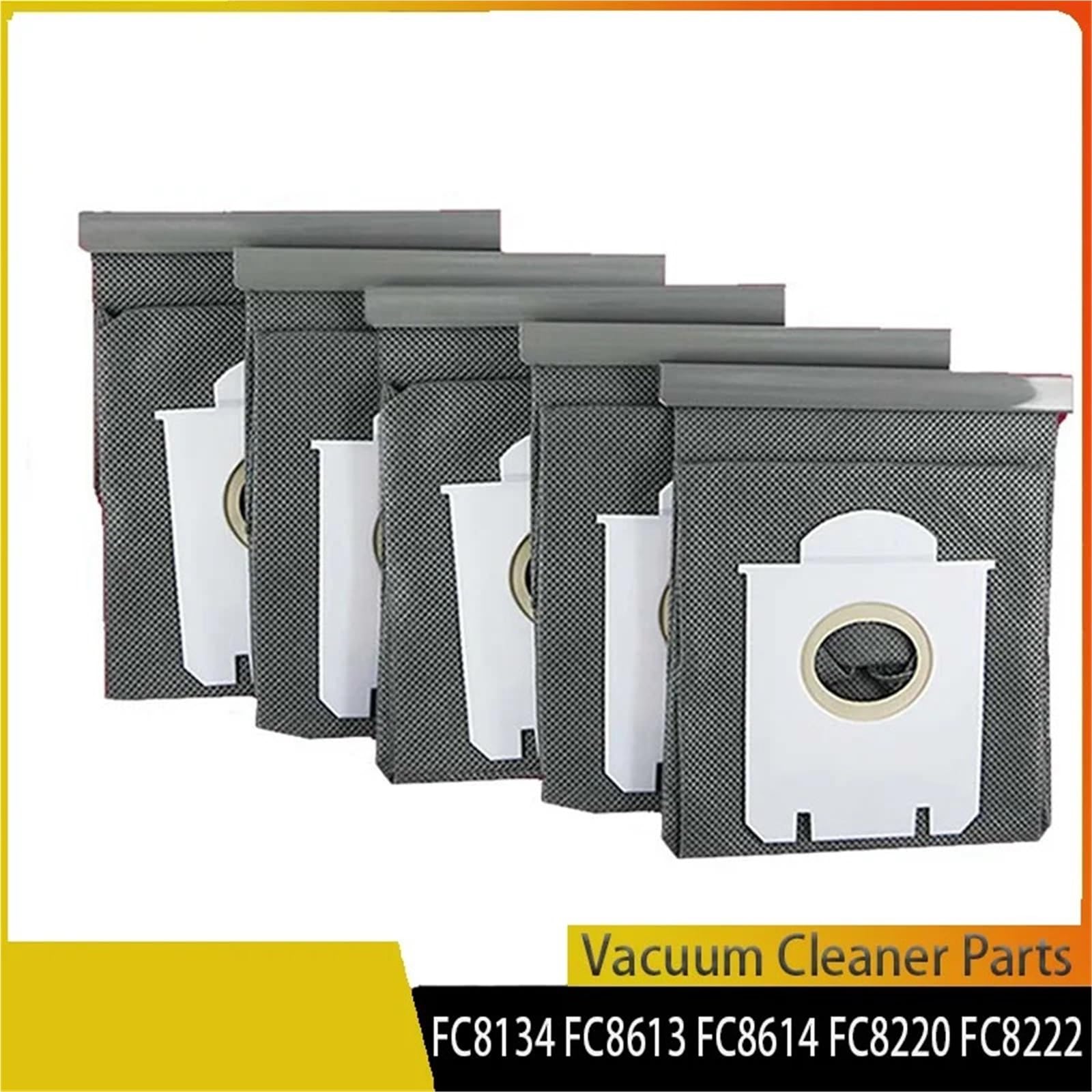 Genérico Compatible con Bolsa for Polvo Lavable Philips, FC8134 | Bolsa for polvo de tela reutilizable/lavable for FC8134/FC8613/FC8614/FC8220/FC8222/FC8224/FC8200/FC9004/HR8331(4pcs)