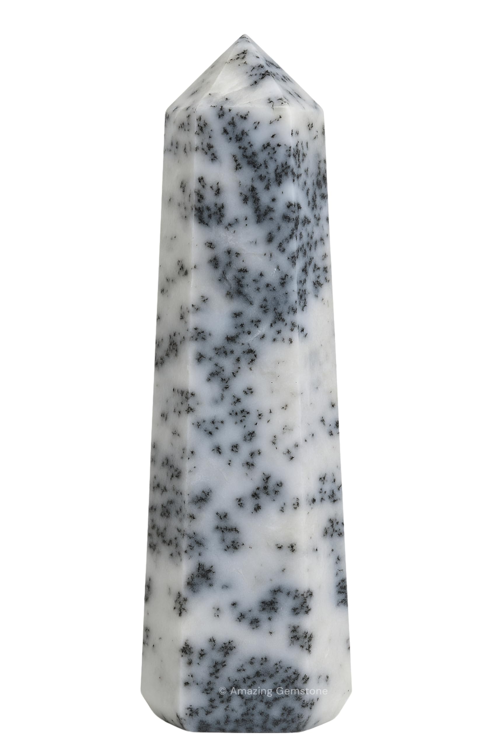 Amazing Gemstone Dendrite Opal Crystal Towers - Natural Healing Crystal Point Obelisk for Reiki Healing and Crystal Grid (2" to 3" INCH)