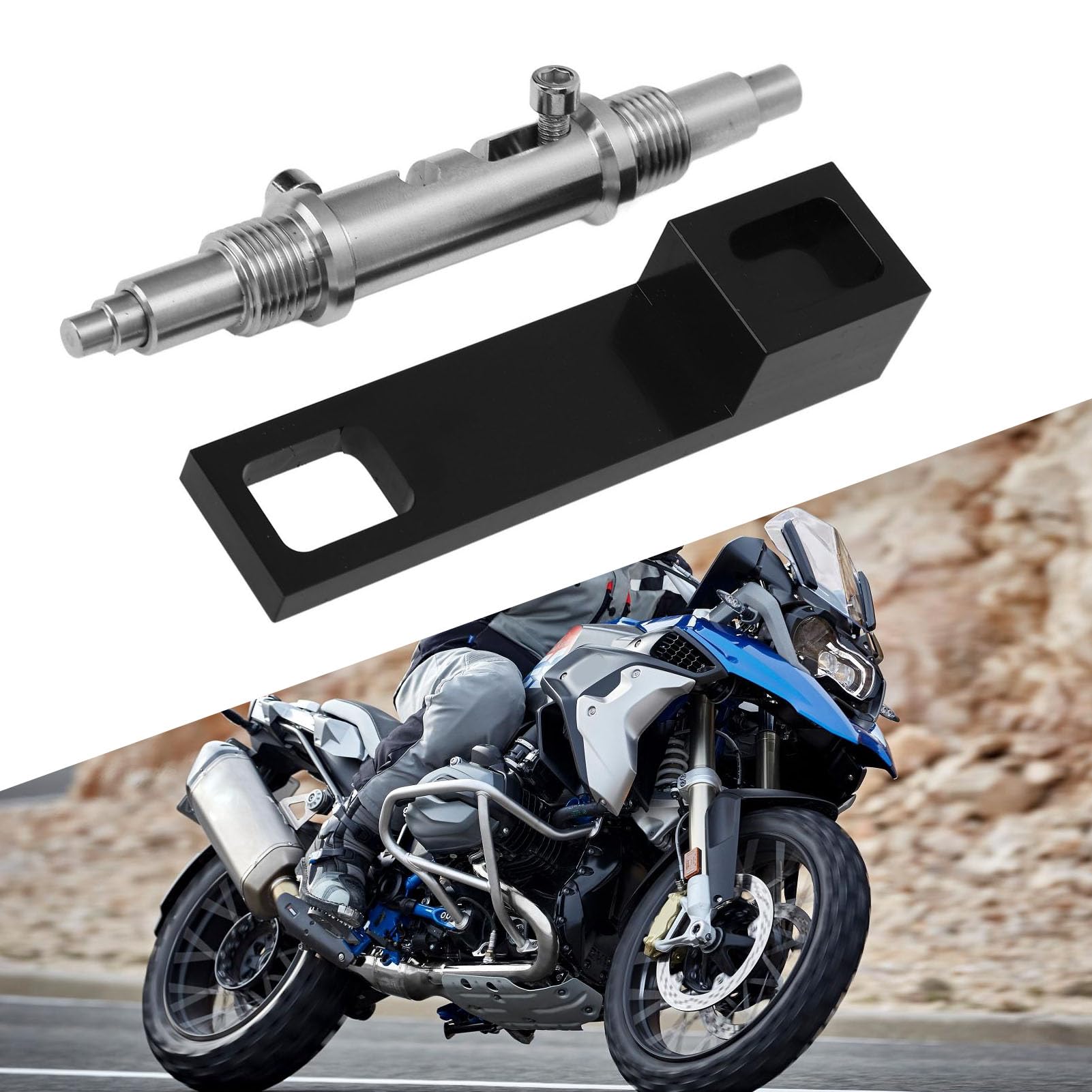 Pyhodi Motorrad-Ausrichtungsstift, Hochpräzise OT-BDC-Ausrichtungsvorrichtung aus Edelstahl füR R 1200 GS, R 1200 RT, Zum Finden und Arretieren des Oberen oder Unteren Totpunkts von