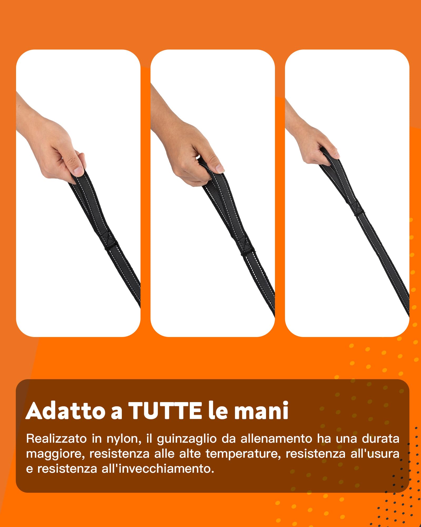Toozey Lungo Guinzaglio per Cani Piccoli a Grandi e Medi con Gomma Antiscivolo e Strisce Riflettenti, 5m 10m 15m 20m Lunghina Cane Addestramento in Nylon Morbido e Resistente, 10m x 2,5cm