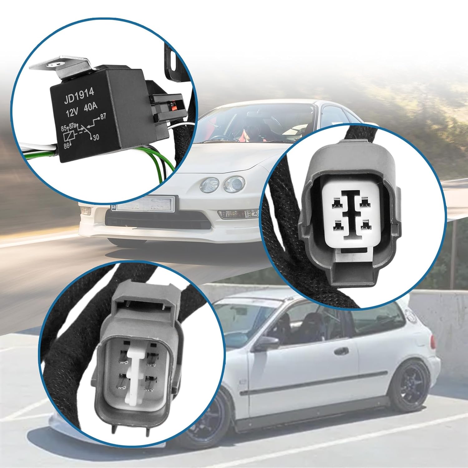 DAC061 Conversion Harness for 1992-1995 EG Civic 1994-2001 DC2 Integra K20 K24 K-Series K-Swap Wiring Harness Professional Installation is Recommended