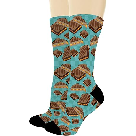 Foodie Gifts Grilled Cheese Socks: Cheesy Comfort for Your Feet