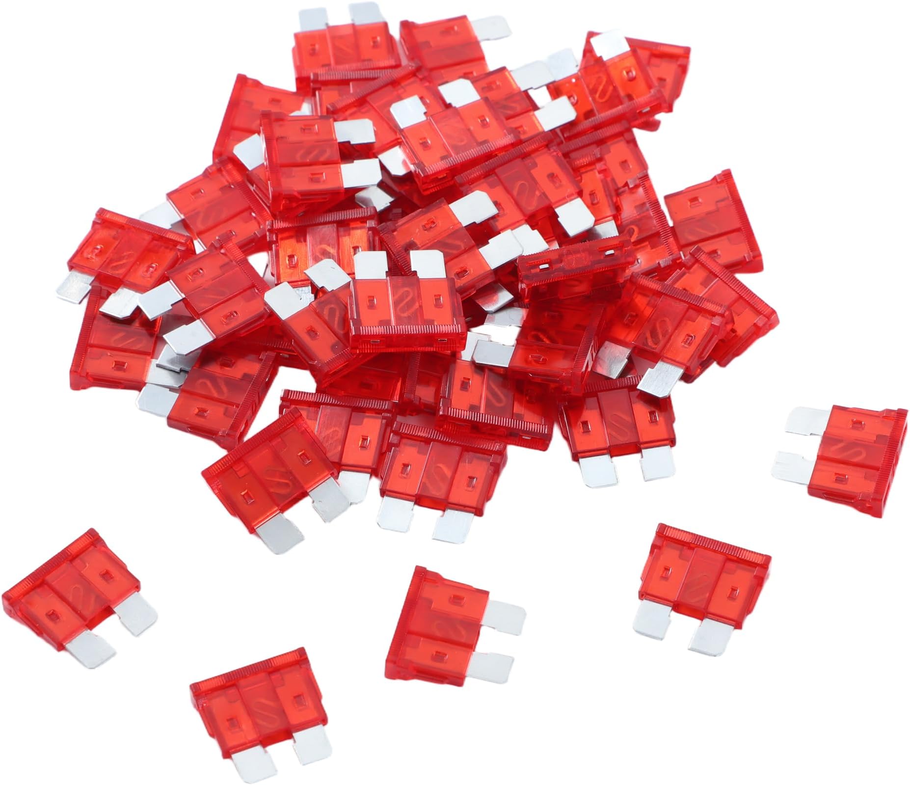 100 Pack Auto Fuses 10 AMP ATC/ATO Standard Regular Fuse Blade 10A Car Truck Boat Marine RV
