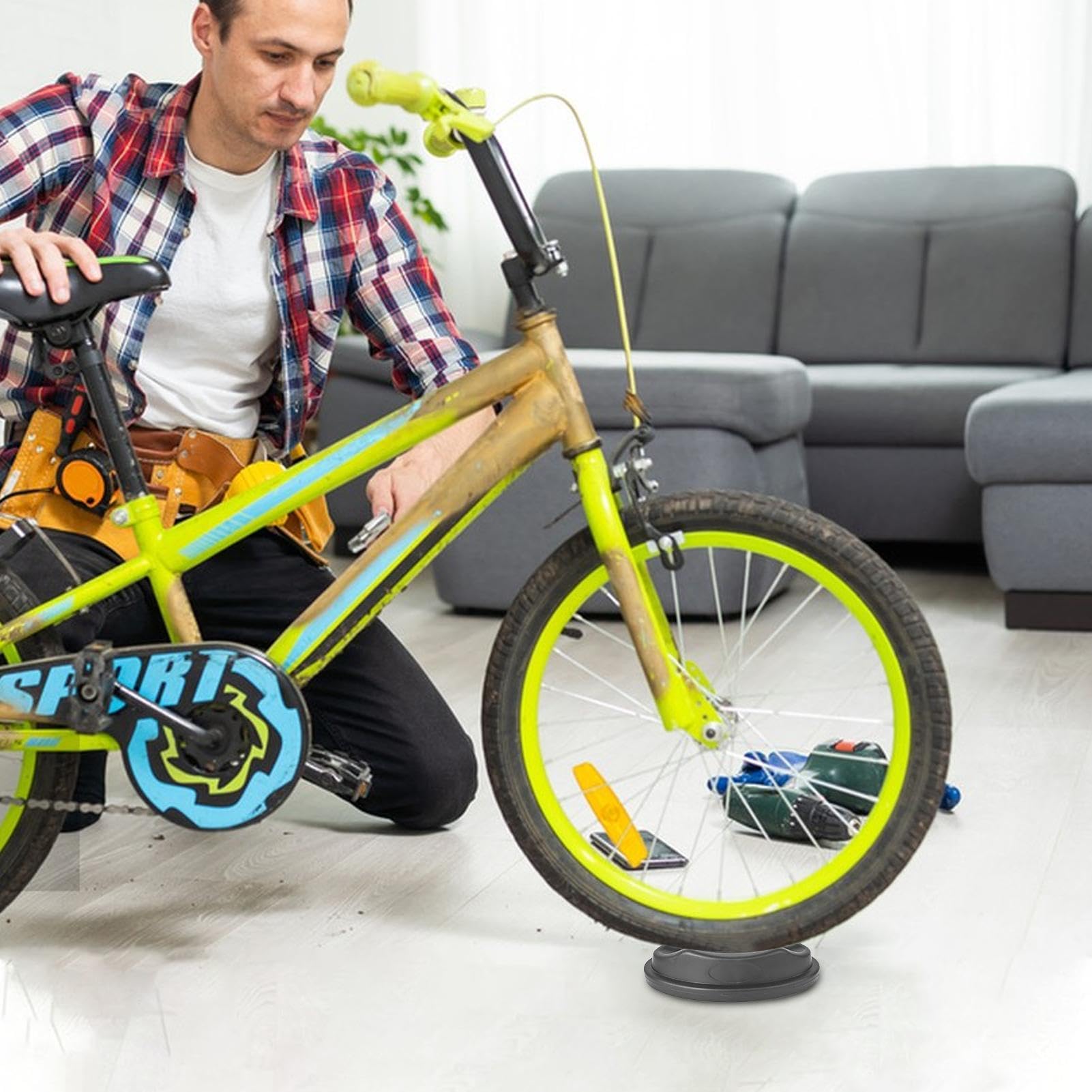 Blocco Alza Ruota Anteriore Per Bici Da Ciclismo Indoor - Riser Block Nero