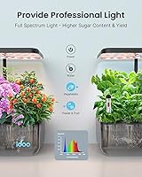 Vista 4 de iDOO Kit de sistema de cultivo hidropónico de 12 cápsulas, regalos navideños regalos de jardinería para mujeres, mamá, papá, niños, jardín