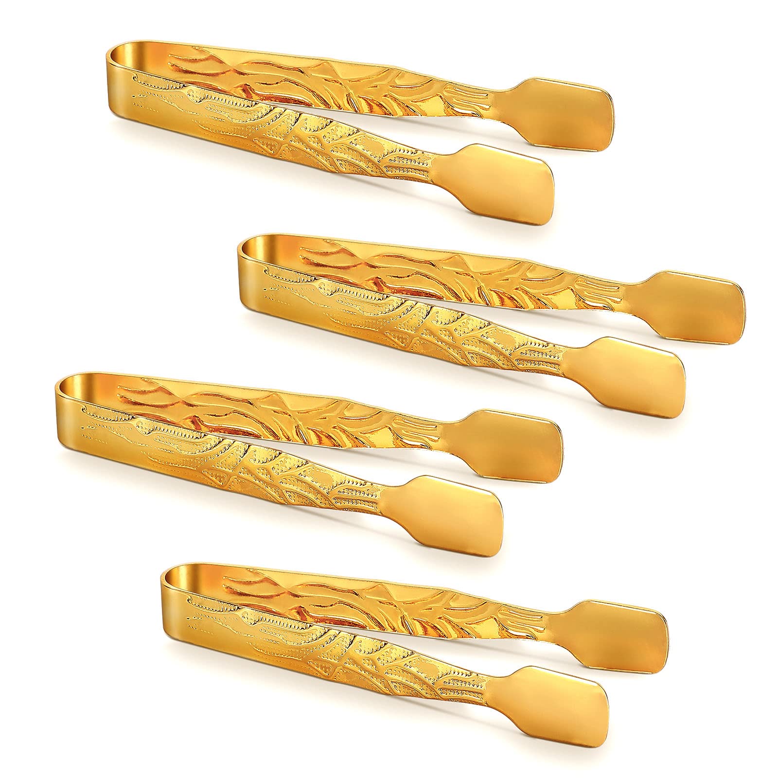 WYLEIXIAO Metal Incense Burner Tongs, Specially Designed to Handle Incense, Gold Plated Metal Incense Clip,4pcs