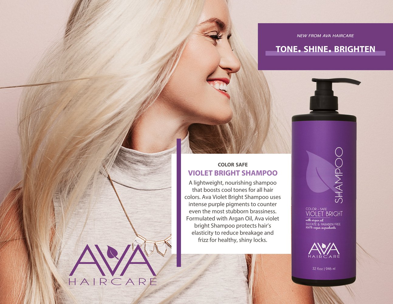 Amazon.com : Ava Haircare - Violet Bright Shampoo - Vegan