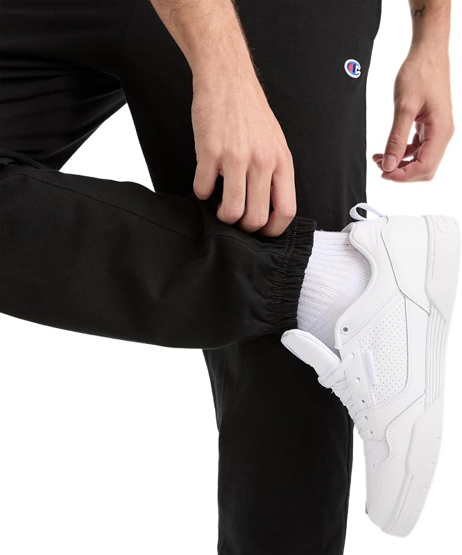 Champion Men's Lightweight Cinched-Bottom Lounge Pants, Black, X-Large image 3