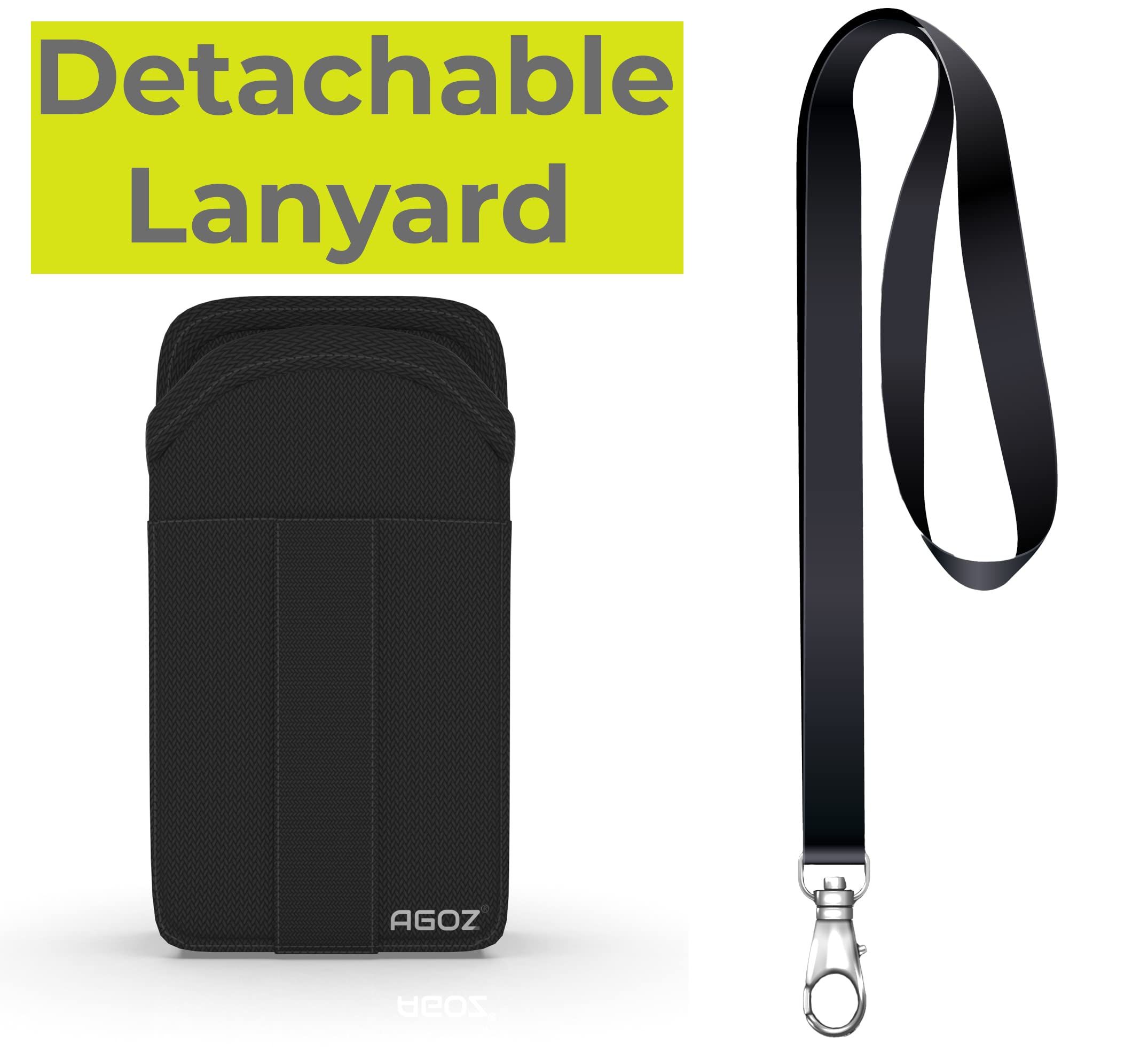GOOD GRIEF!　Cellular phone Bag Amazon.com: AGOZ Flip Phone Case with Detachable Safety