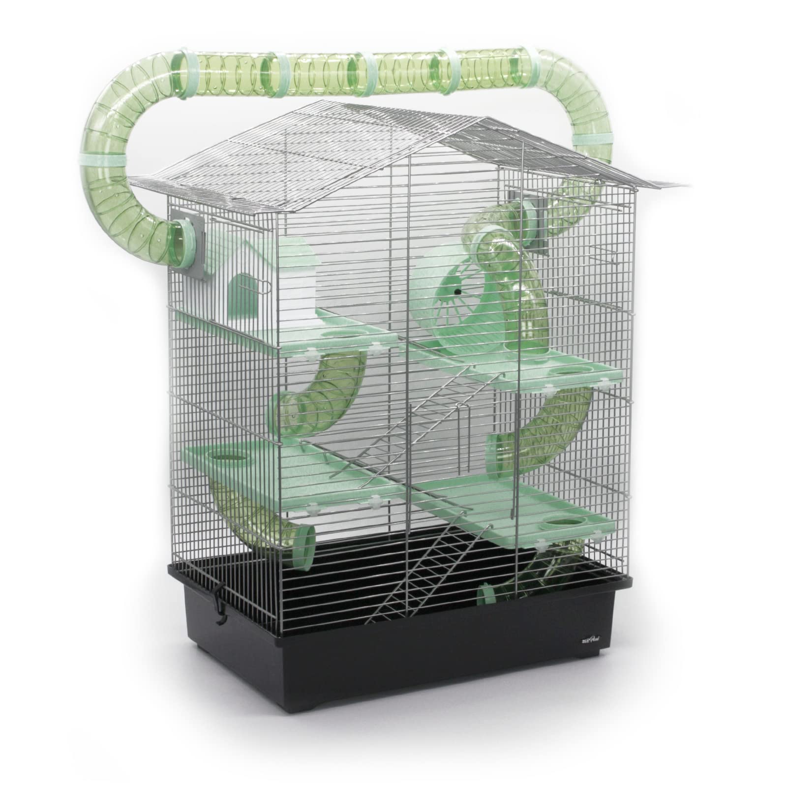 Nagerkäfig CH3 XXL Zubehör Tunnelsystem Chrome Schwarz Grün Maus Hamster Käfig