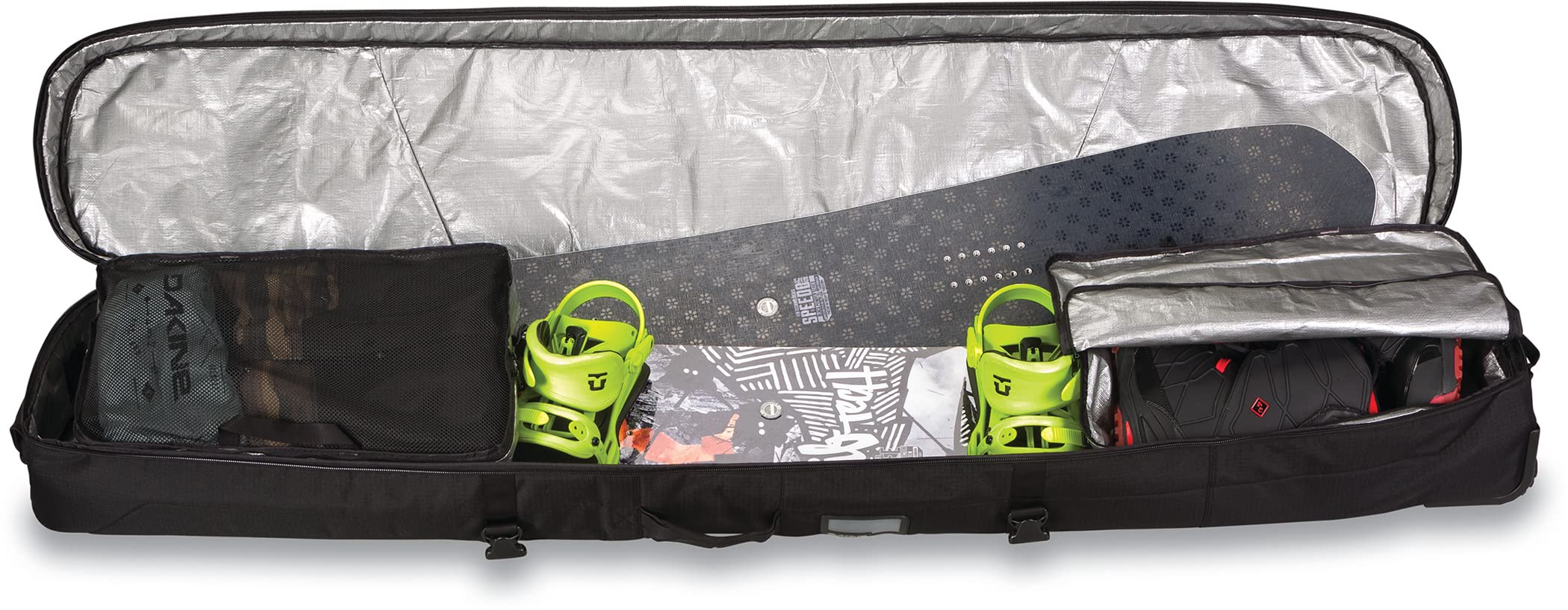 DAKINE High Roller 165cm Snowboard sleeve case - Bolsas para tablas de snow (Snowboard sleeve case, 165 cm, Negro, Poliéster, Unisex, Monótono)
