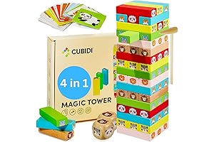 CUBIDI Wooden Tumbling Tower Blocks