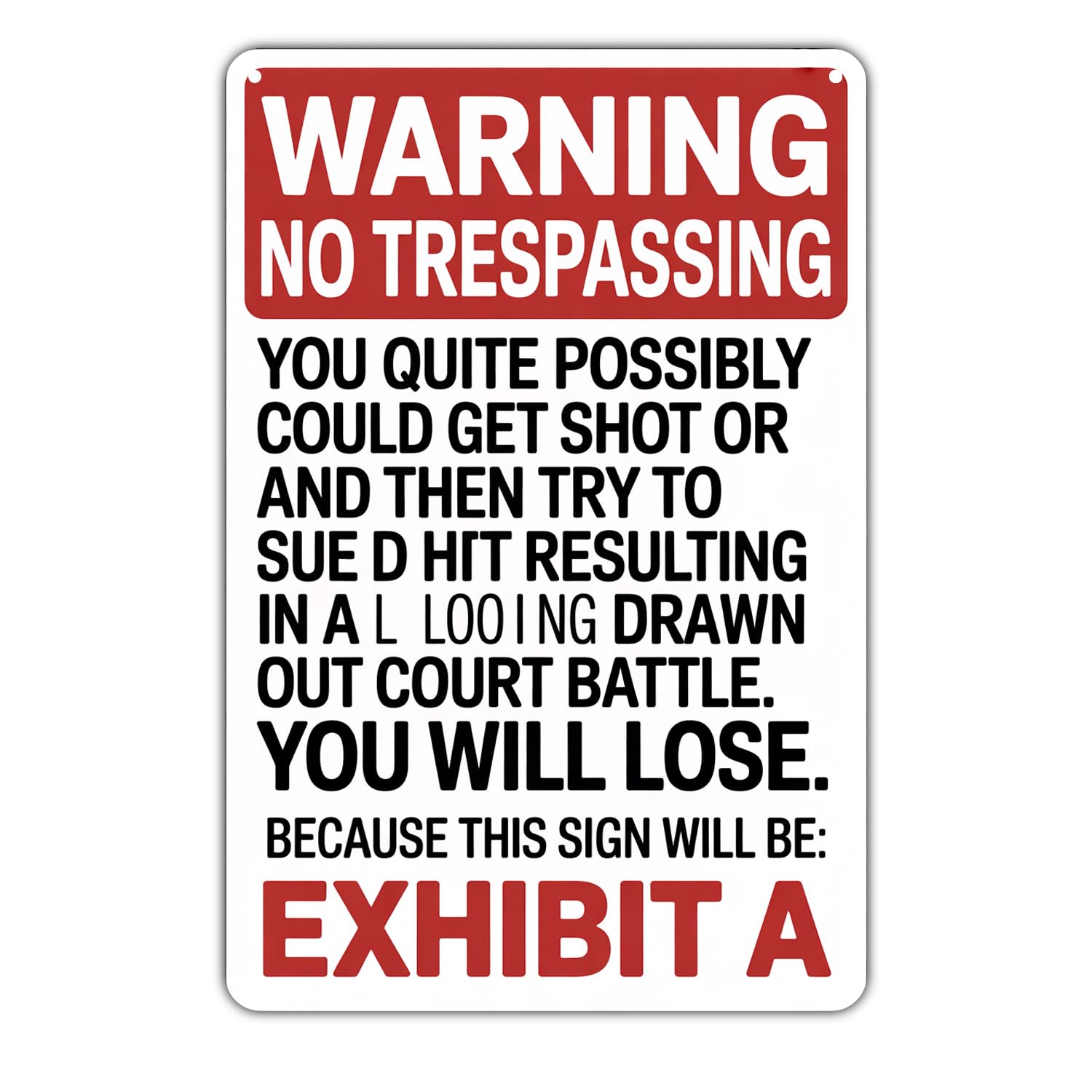 No Trespassing Vintage No Trespassing Metal Sign Print Aesthetic Metal Tin Sign 8X12 Inch