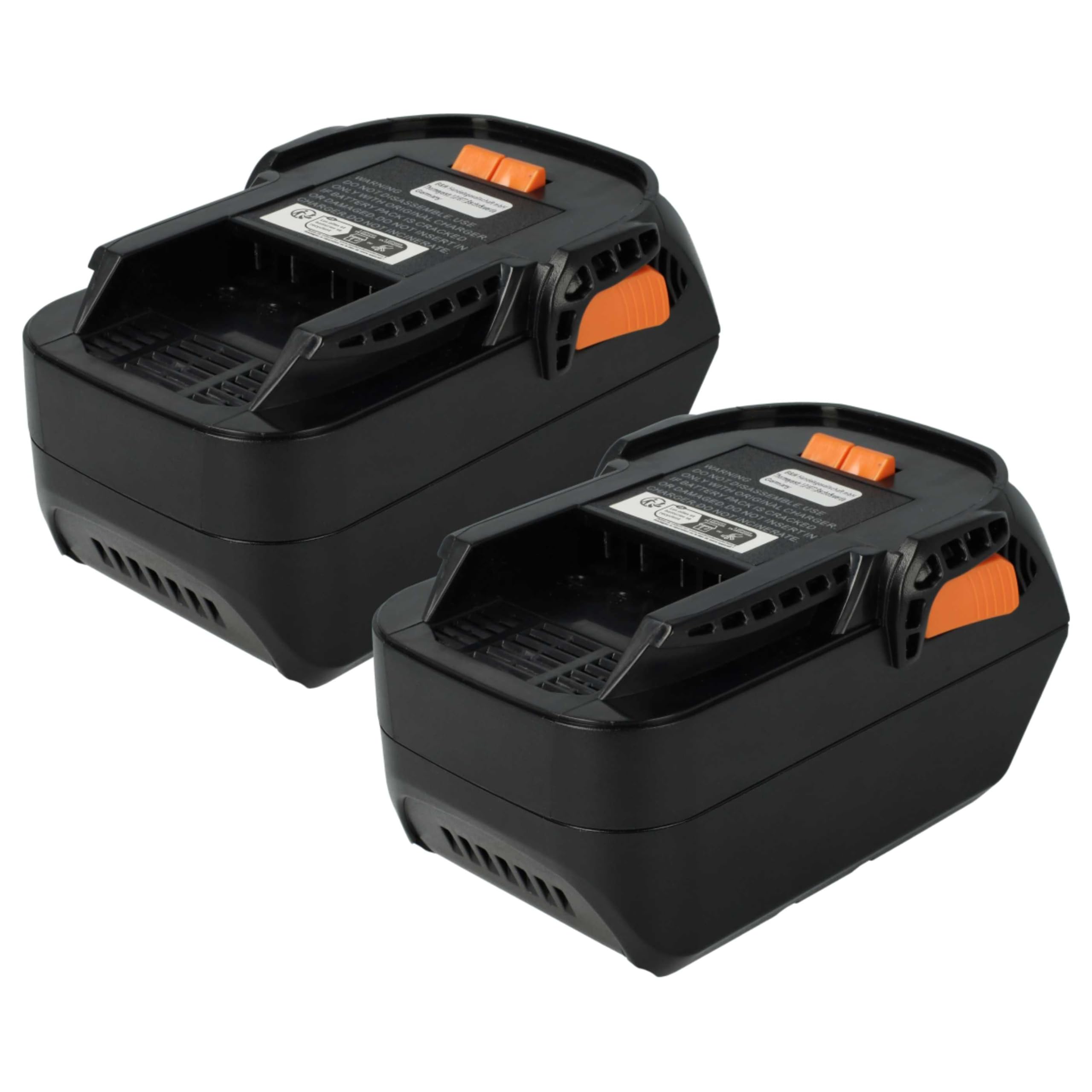 vhbw 2x batteria compatibile con AEG BS 18C, BMS 18C, BEX18-125 LI-402C, BHO 18, BFL 18, BKS 18 utensile (3000 mAh, Li-Ion, 18 V)